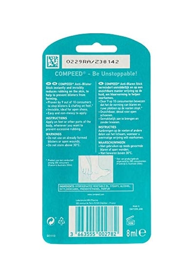 Sürtünme Ve Kabarcık Oluşumuna Karşı Ayak Ve Vücut İçin Sürtünme Ve Kabarcık Önleyici Stick - 8 Ml