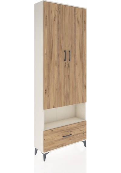 Arges Dolap 2 Raflı Tek Çekmeceli Tek Askılı 88x30x243 Aytaşı-çam Aytası Arges Dolap 2 Raflı Tek Çekmeceli Tek Askılı 88x30x243 Aytaşı-çam Aytası