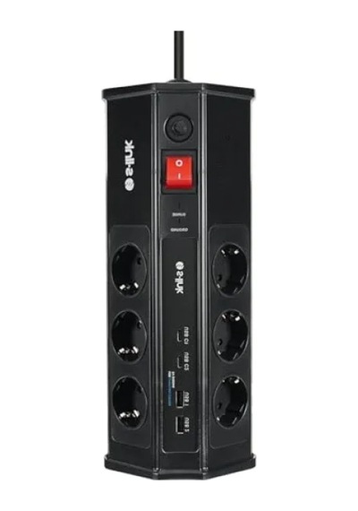 3 Metre Uzunlukta Akım Korumalı Priz - 2xusb Ve 2xtype C Bağlantı 0