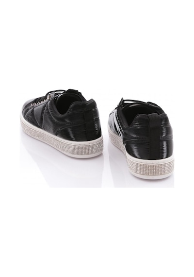 Dgn 22512 Kadin Sade Beğcikli Kenarlari Taşli Sneaker Ayakkabi 22512-1571-R8965 Siyah Dgn 22512 Kadin Sade Beğcikli Kenarlari Taşli Sneaker Ayakkabi 22512-1571-R8965 Siyah