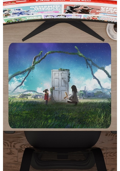 Suzume Anime V5 - 48x40 Xl Gaming Kauçuk Kaymaz Taban Mouse Pad Fare Altlığı