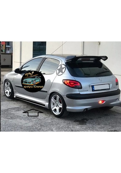 Peugeot 206 Rieger Marşpiyel Sağ Sol Takım Fiberglass Boyasız