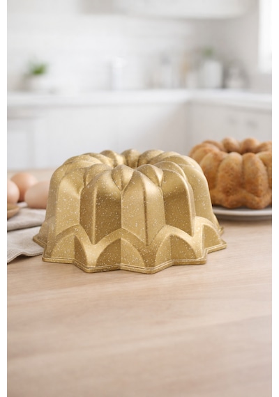 Solaris Döküm Kek Kalıbı 25cm Gold Gold