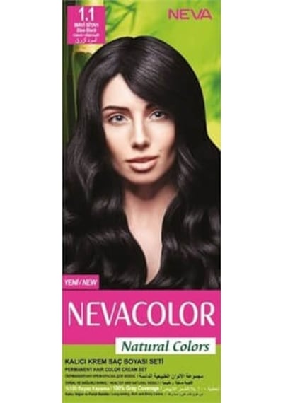 Neva Color Natural Colors Saç Boyası 1.1 Mavi Siyah