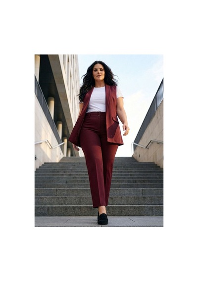 Hanezza Şık Kadın Atlas Blazer Yelek - 4 Mevsim Ofis Ve Günlük Kombinler Şarap Rengi - 4035067 Şarap Rengi Hanezza Şık Kadın Atlas Blazer Yelek - 4 Mevsim Ofis Ve Günlük Kombinler Şarap Rengi - 4035067 Şarap Rengi