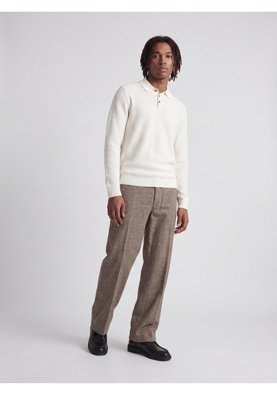 Jack & Jones Jprblurıley Knıt Polo Ls beyaz