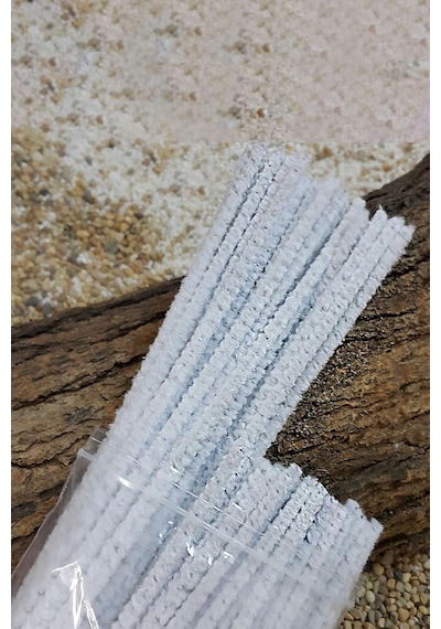 50 Adet 30 Cm. Uzun Pipo Temizleme Fırçası Pu39x Beyaz