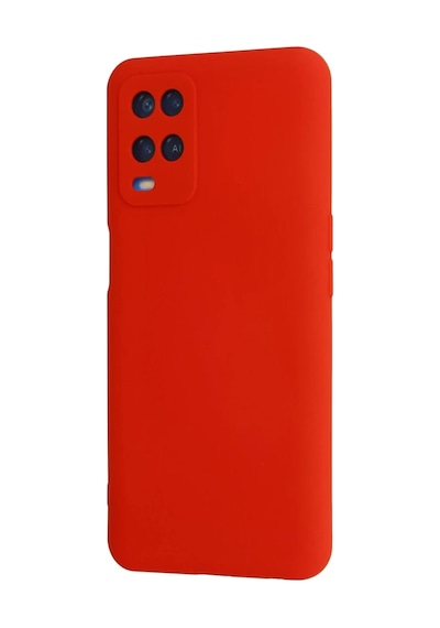 Oppo A54 4g Uyumlu Kılıf Nano İçi Kadife Silikon - Kırmızı