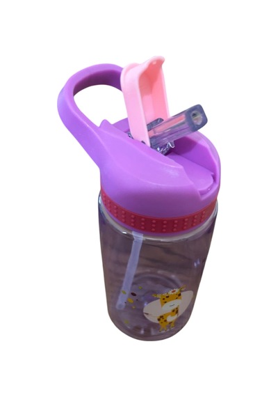 Pipetli Tgb Okul Suluğu - Matara 450 Ml Mor