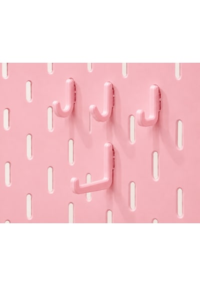 Modüler Masaüstü Pegboard Organizer Seti Kalemlik, Raf Ve Kancalı Düzenleyici Panel Ofis, Çalışma Masası Ve Hobi Alanları İçin Çok Amaçlı Organizer 124-Pembe