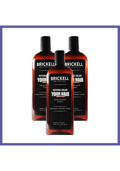 Bezos Brickell Erkeklere Özel Anti-white Saç Sakal Bakım Şampuanı 237 Ml X 3 Adet Nıda