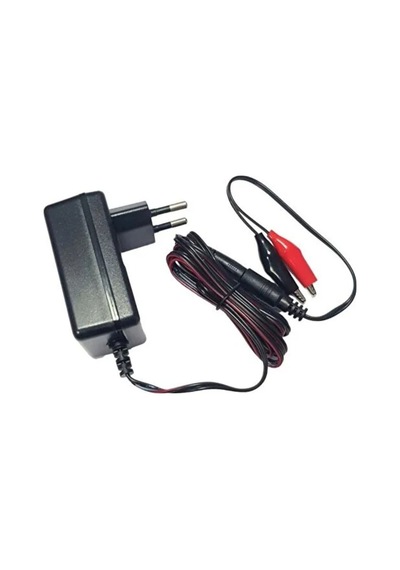 Mt-6/12c 6v-12v 1a Akü Şarj Cihazı 6 Volt Ve 12 Volt 1 Amper Kademeli Şarj Adaptörü Jaklı+krokodilli