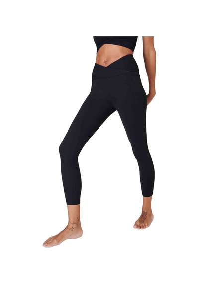 Sweaty Betty Summer Super Soft 7/8 Wrap Leg SiYAH Siyah