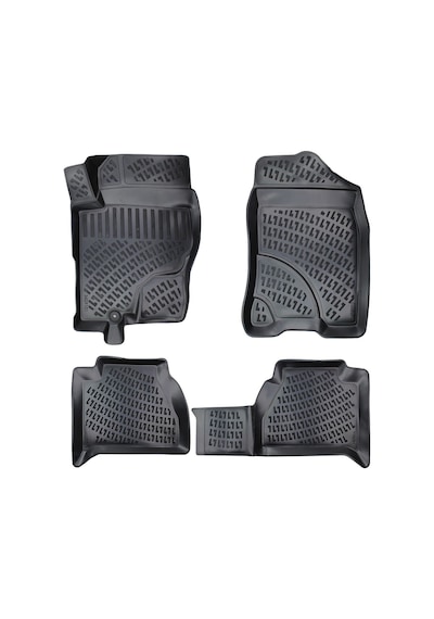 Nissan Navara 2005-2013 Rizline Araca Özel Siyah 3d Havuzlu Paspas
