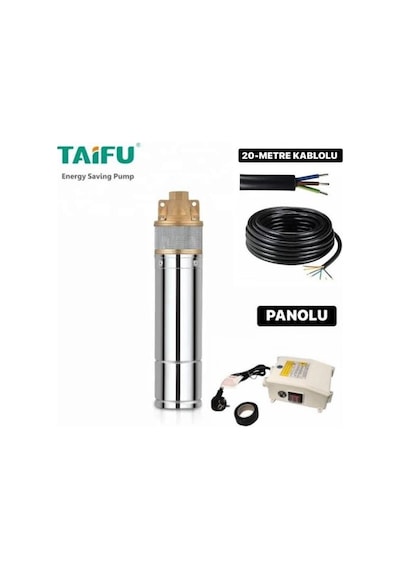 Taifu 4skm-100 Kablolu Panolu Dalgıç Pompa Seti