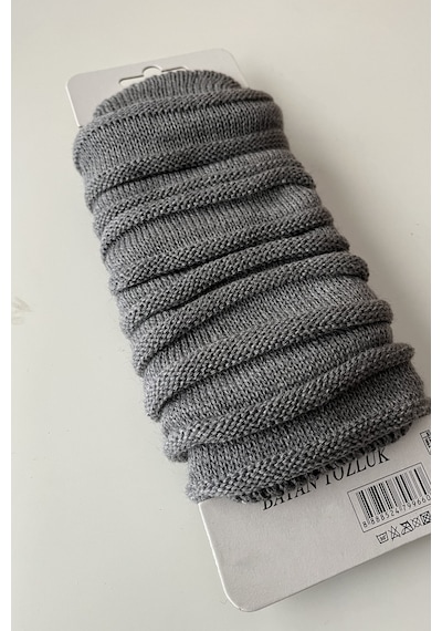 Ozzy Socks Aerobik Tozluk Akrilik Triko Örgü Leg Warmer Ayak Isıtıcı Gri Gri