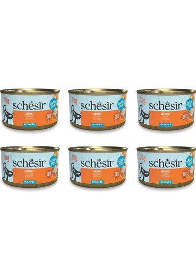Schesir Sardalyalı Sos İçinde Tamamlayıcı Kedi Konservesi 70 G X 6 Adet