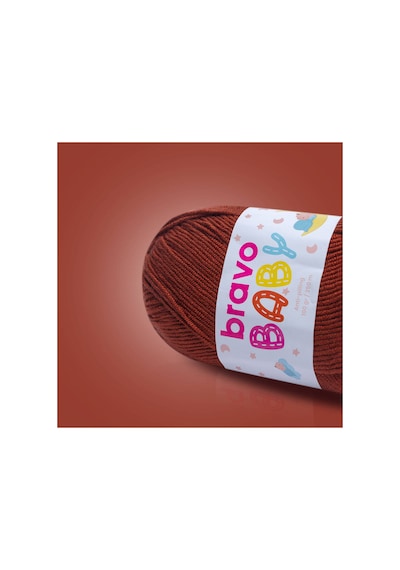 Baby Tüylenmez Anti Pilling Bebek Yünü 100 Gr 250 Metre Renk Kodu: 880 Kiremit