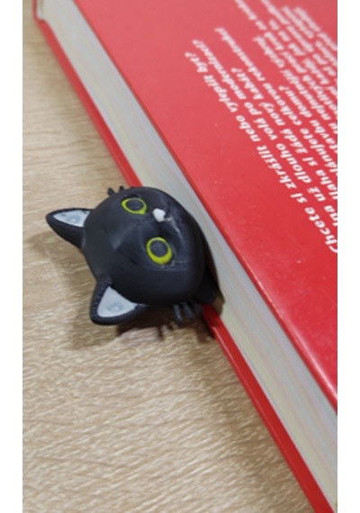 Kedi Figürlü 3 Boyutlu Kitap Ayracı