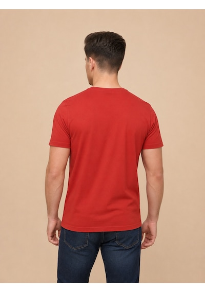 Vigoss Erkek Battal O Yaka Basıc T-shırt B3124-03370 KIrmızı