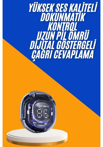 Kulak İçi Bluetooth Kulaklık Anc Enc Özellikli Şarj Göstergeli Kablosuz Kulaklık Renkli