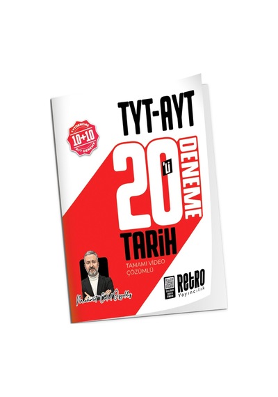 2027 Tyt - Ayt Tarih 20 Li Deneme Tamamı Video Çözümlü Retro Yayınları