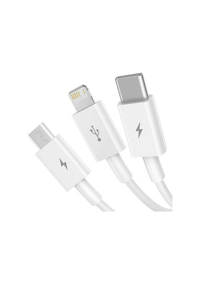 3ü1 Arada Usb Kablo. Şarj Kablosu, Çoklu Sarj Kablosu 3 Uçlu Type-c Uyumlu