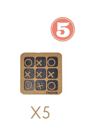 Çocuklar için Eğitici Oyuncak 5 Adet Xox Oyunu Tic Tac Oyunu
