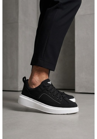 Elit Asdkvendy Erkek Klasik Sneaker Siyah - Beyaz