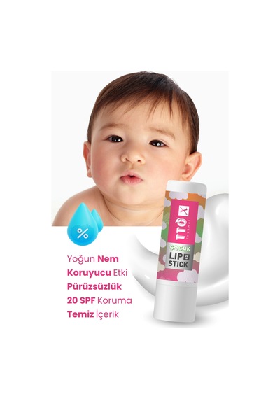 Tto X Çocuklara Özel 20 Spf Korumalı Lipstick