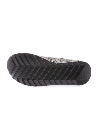 Dgn Akt-03-23y Kadin Kalin Taban Silver Taşli Sneakers Ayakkabi AKT-03-1563-R0626 Gümüş