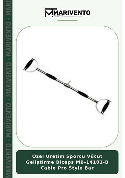 Özel Üretim Sporcu Vücut Geliştirme Biceps Mb-14101-b Cable Pro Style Bar