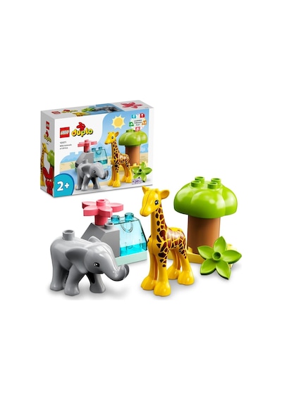 LEGO® DUPLO® Vahşi Afrika Hayvanları 10971 2+ Eğitici Oyuncak Yapım Seti - 10 Parça