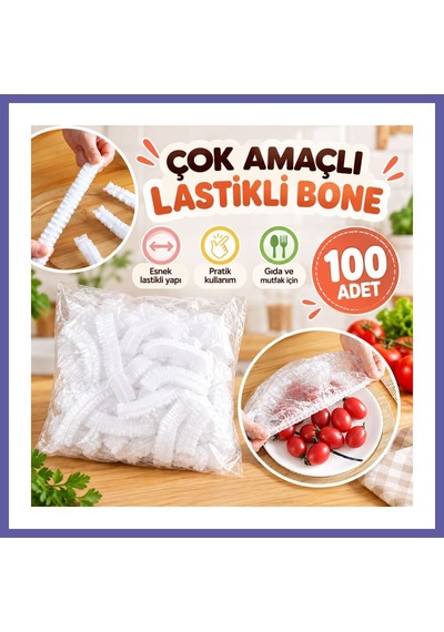 Bezos Çok Amaçlı Lastikli Bone 100 Lü Nıda
