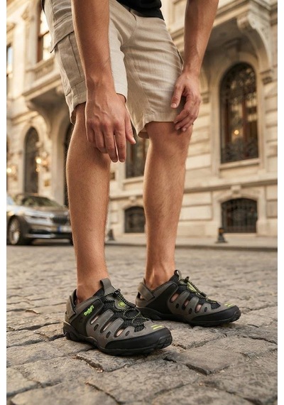 Dockers By Gerli 216504 Orijinal Ürün Esnek Rahat Erkek Terlik Sandalet Gri