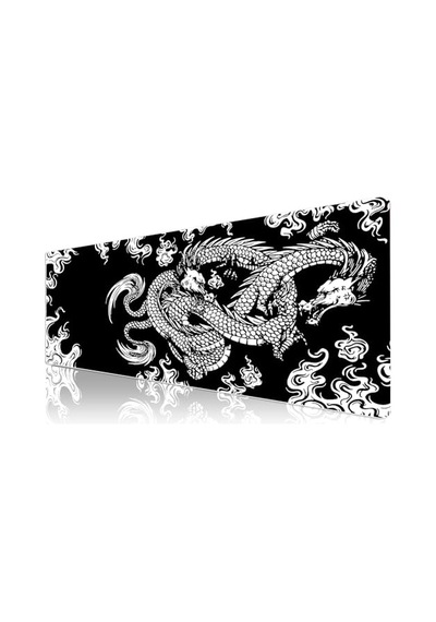 Klasse Pro - 10 Farklı Model Dikişli Kenar 90x40 Cm Oyuncu Gaming Mouse Pad Dragon Knot, 90x40 Cm
