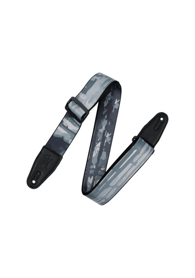 Levy's Leathers Gitar Askısı - 5cm Polyester, Gri Ağaç Desenli