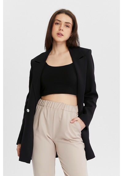 Oversize Dokuma Blazer Ceket 001