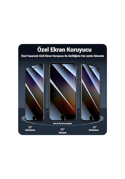 Infinix Note 11 Pro Uyumlu Gizlilik Filtreli Hayalet Ekran Koruyucu Nano Cam 2 Adet