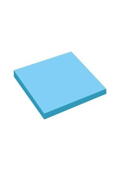 4 Adet Şeffaf Mavi Yapışkanlı Not Kağıdı 76x76mm 50 Yaprak Post-it , Postit, Post İt