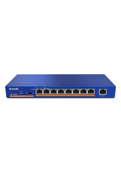 Tenda Tef1109p-8-63w 9 Port 8 Port Poe+ 10-100 Switch