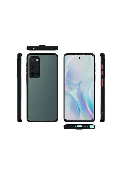 Samsung Galaxy Uyumlu - Note 20 Pro Kamera Lens Korumalı Kılıf Premium Silikon Kılıf- 5775