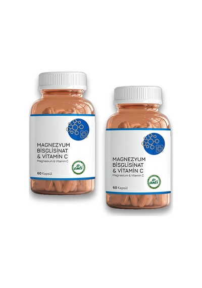 Magnezyum Bisglisinat & Vitamin C 2 x 60 Kapsül