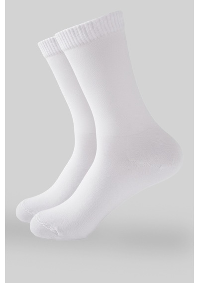Socketta 2'li Beyaz Üniseks Lastiksiz Bambu Dikişsiz Sıkmayan Diyabetik Şeker Soket Çorap - Premium Beyaz Socketta 2'li Beyaz Üniseks Lastiksiz Bambu Dikişsiz Sıkmayan Diyabetik Şeker Soket Çorap - Premium Beyaz