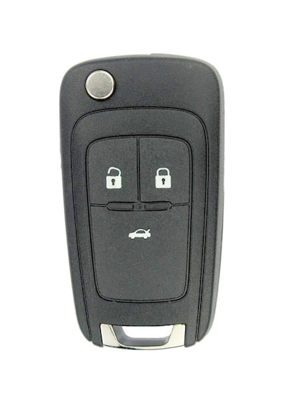 Autohan Keys Opel Astra J, Insignia, Corsa E İçin, 3 Butonlu Anahtar Kabı, Siyah Anahtar Kasası Standart