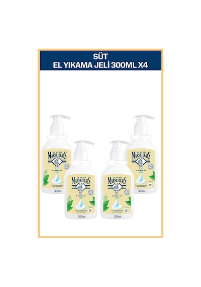 Le Petit Marseillais Nemlendirici Sıvı Sabun Süt 300 ml x4 Ekonom