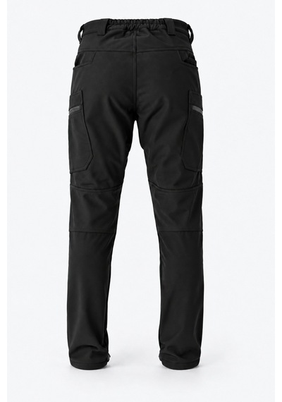 Dechers Erkek Kışlık İçi Polarlı Rüzgar Su Geçirmez Soft Shell Taktik Pantolon - E231 Siyah
