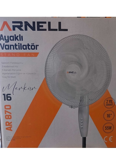 Arnell AR870 Ayaklı Vantilatör