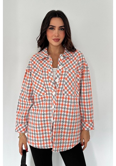 Asprin Fashion Oduncu Gömlek Turuncu Turuncu