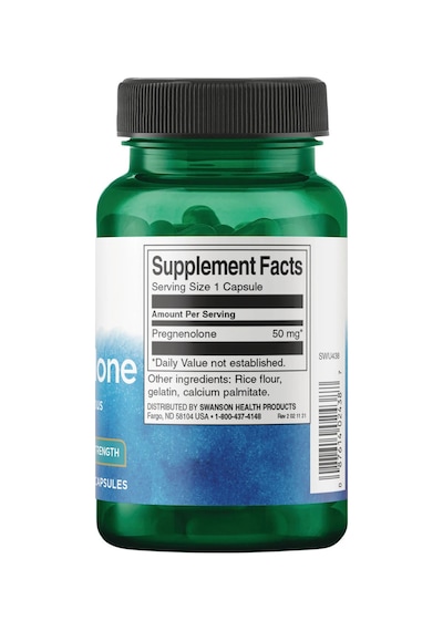 Swanson Nutrition Pregnenolone 50 Mg 60 Kapsül Gıda Takviye